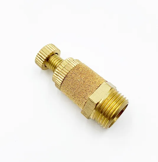 Flow Control Throttling Sound Exhaust Copper Brass Muffler Pneumatics Air Silencer